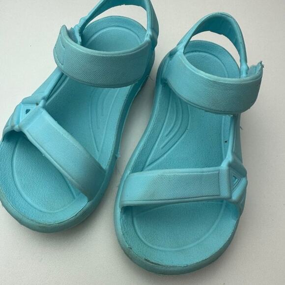 Wonder Nation Molded Eve Sports Beach Sandals Turquoise 7 - Picture 4 of 6